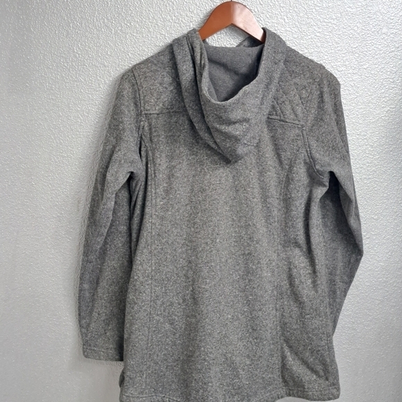 Columbia Grey Heather Assymetrical Zip Up Hoodie Size L - Picture 9 of 10
